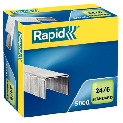 RAPID  Agrafes 24/6 en acier galvanis&eacute;