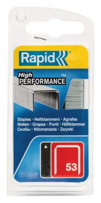 RAPID  Agrafes galvanis&eacute;es - Fil fin - N&deg;53/08 mm