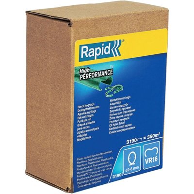 RAPID  agrafes vr16 vertes en boite de 3190pcs RAP40108809