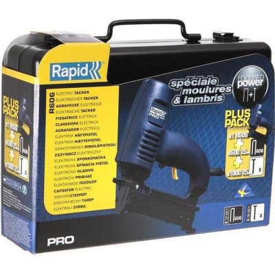 RAPID  - agrafeuse-cloueuse electrique R606 Coffret Premium