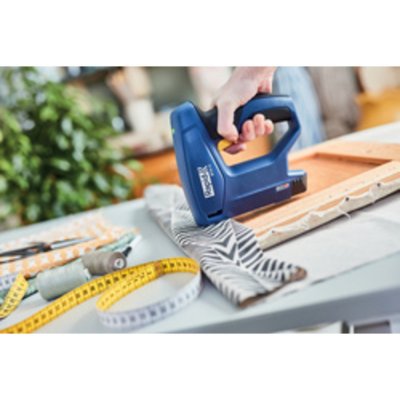 RAPID  Agrafeuse &eacute;lectrique sans fil BTX10, bleu