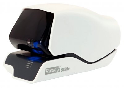 RAPID  Agrafeuse &eacute;lectrique Supreme 5025e, blanc/gris