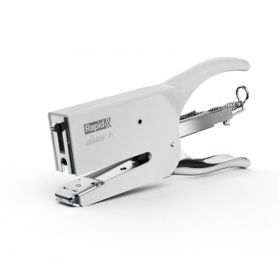 RAPID  Classic K1 Pince agrafeuse m&eacute;tal blanc capacit&eacute; 50 feuilles