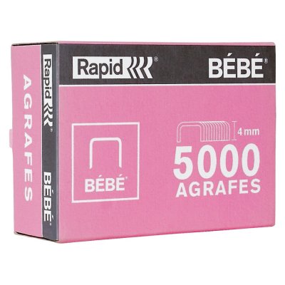 RAPID  Lot de 5 Bo&icirc;tes de 5000 Agrafes B&eacute;b&eacute; cuivr&eacute;es (11974602)