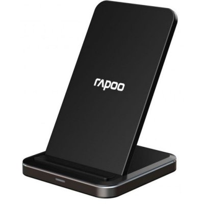 UNISEX Rapoo XC220 Kabelloser QI Dual-Ladestand, Schwarz, 10 Watt