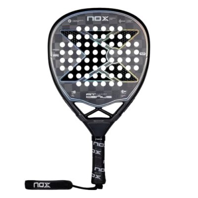 NOX Raquette de padel  AT Geniun Attack 18K - noir/gris - TU