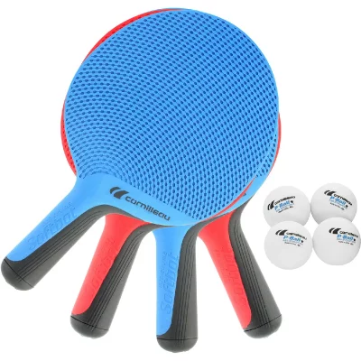 CORNILLEAU Raquette de Ping Pong d'ext&eacute;rieur Softbat Pack Quatro (4 raquettes)