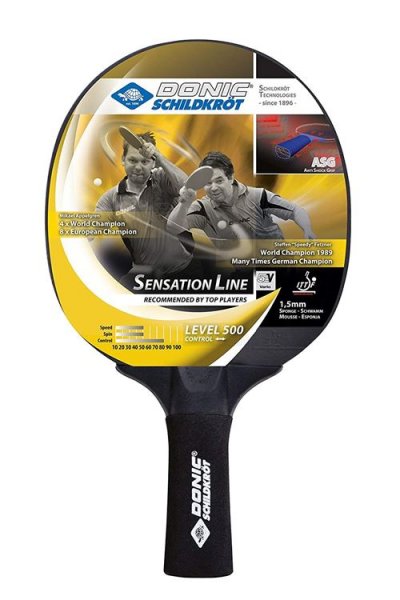 GENERIQUE Raquette de tennis de table SENSATION 500 ASG (Anti Shock Grip)