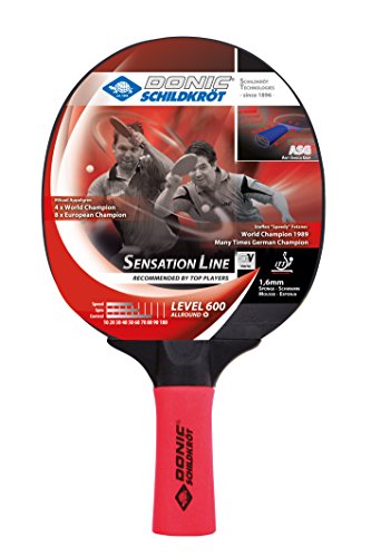 DONIC Raquette de tennis de table SENSATION 600 ASG (Anti Shock Grip)