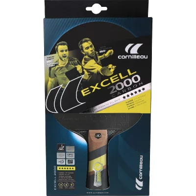 CORNILLEAU Raquette Tennis De Table  Excell 2000 Carbon Rouge 30962