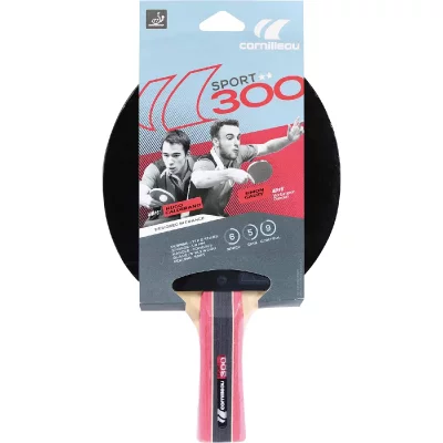 CORNILLEAU Raquette tennis de table  Sport 300 Rouge Taille : Unique