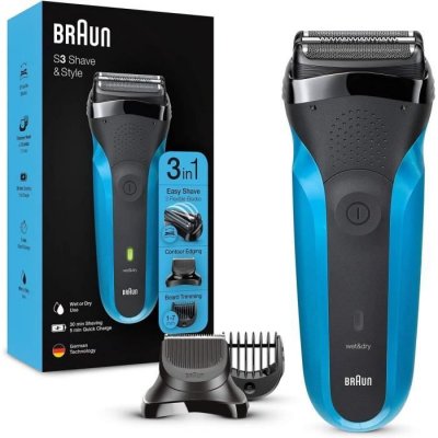 BRAUN Rasoir &eacute;lectrique  S3 310BT Bleu