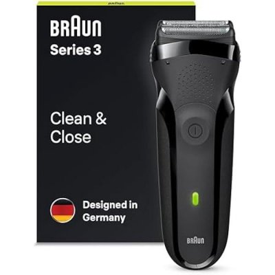 BRAUN Rasoir &eacute;lectrique -  - S&eacute;rie 3 - Tondeuse &agrave; barbe de pr&eacute;cision - Rechargeable - Noir 