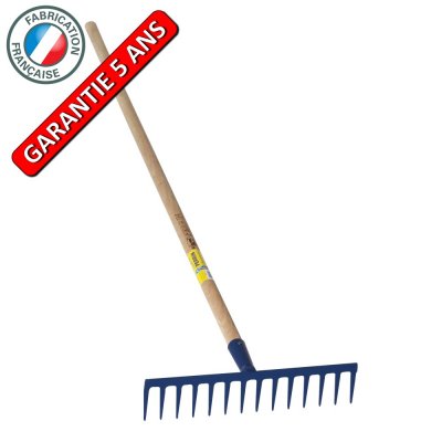 OUTILS PERRIN R&acirc;teau 14 dents droites soud&eacute;es avec manche PERRIN L.150 cm