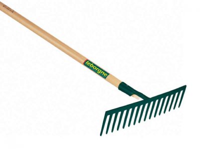 LEBORGNE R&acirc;teau 16 dents droites - manche bois certifi&eacute; pefc 100% - 