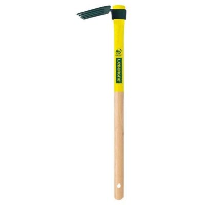 LEBORGNE R&acirc;teau 5 dents compact mche bois 50cm 