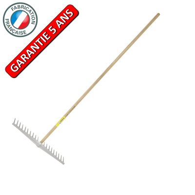 OUTILS PERRIN R&acirc;teau Polypro Multi Usage 63 Cm Manche 1,80 M, Pour Le Jardin Et Le Potager