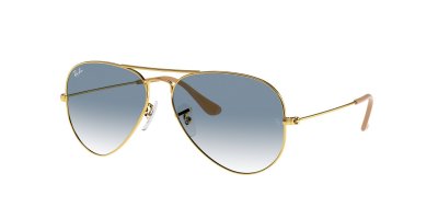 RAY BAN Ray-ban aviator large arista bleu clair d&eacute;grad&eacute; - medium-large - dor&eacute;
