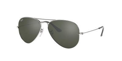 RAY BAN  Lunettes de soleil Aviator argent&eacute;es. Couleur: Gris