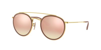 RAY BAN Ray-Ban Lunettes de Soleil Homme,Femme RB3647N Rouge,Dor&eacute; 