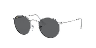 RAY BAN Ray-Ban Lunettes de soleil RB3447 ROUND METAL 9198B1 Gris argent&eacute; 50 mm Homme