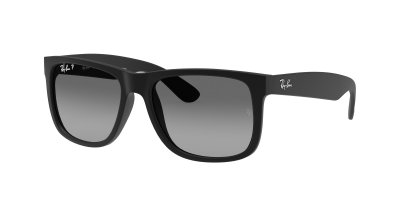 RAY BAN RayBan Justin Classic, Monture Noir, Verres Polaris&eacute;s D&eacute;grad&eacute;s Gris