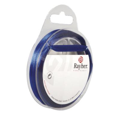 GENERIQUE Rayher 5521310 Ruban de satin, 7 mm, SB de rouleau de 10 m, bleu fonc&eacute;