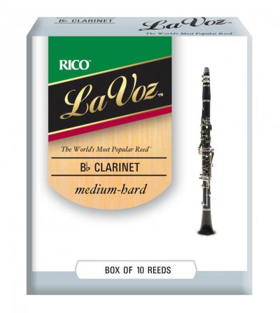 D ADDARIO RICO RCC10MH - Anches La Voz clarinette si b&eacute;mol, force Medium-Hard, bo&icirc;te de 10