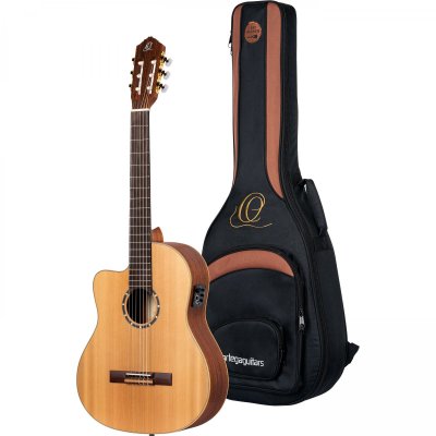 ORTEGA RCE131L - Guitare &eacute;lectro-classique gaucher - Naturel satin&eacute; (+housse)