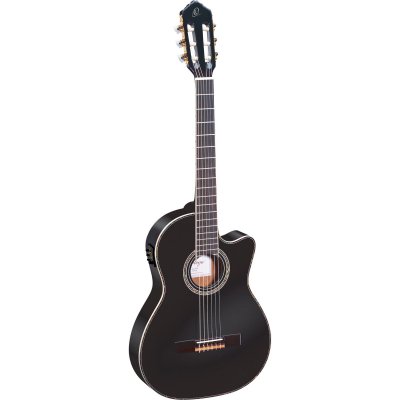 ORTEGA RCE145 - Guitare &eacute;lectro-classique - Noir brillant (+housse)