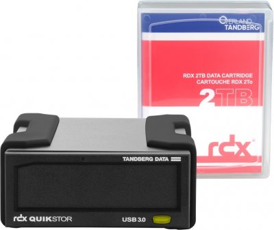 OVERLAND TANDBERG Rdx Ext Drive 2tb Black Usb3+ 