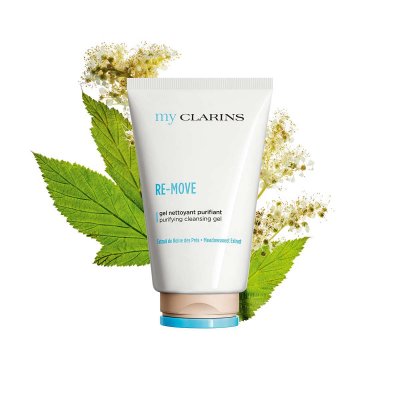 CLARINS RE-MOVE gel nettoyant purifiant - Peaux jeunes - Moussant