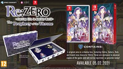 NUMSKULL Re:ZERO Starting Life in Another World The Prophecy of the Throne Badge Edition Nintendo Switch 
