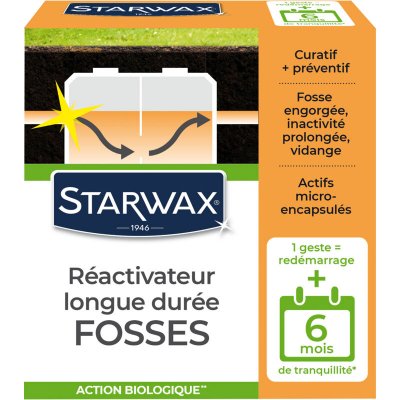 STARWAX R&eacute;activateur pour fosses bloqu&eacute;es - 500 g