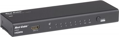 REAL CABLE  HDS61 - Commutateur vid&eacute;o/audio - 6 x HDMI - de bureau