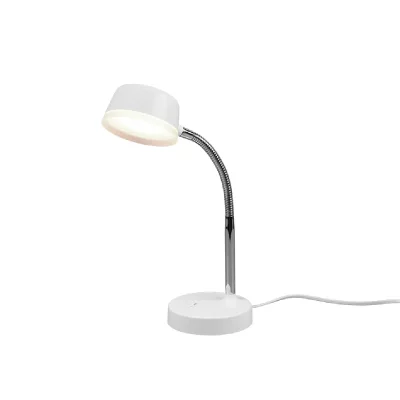 RL Reality Leuchten R52501101 Lampe de Table, Plastique, Blanc