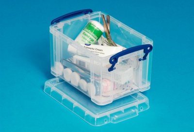 REALLY USEFUL PRODUCTS Really Use Box 1.6&nbsp;C Bo&icirc;te de rangement 1,6&nbsp;L transparent