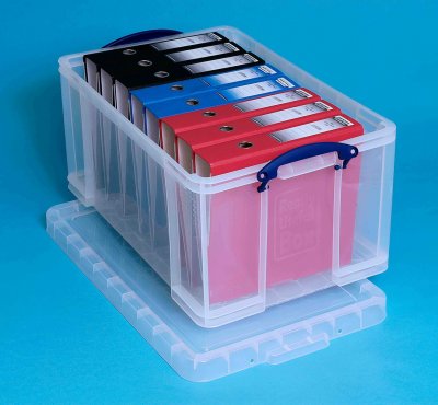 REALLY USEFUL PRODUCTS Really Useful Box Bo&icirc;te &agrave; fiche en polypropyl&egrave;ne 64 L Transparent
