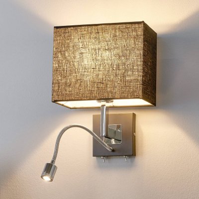 LUCANDE Rebekka Applique Murale Black/Chrome - 