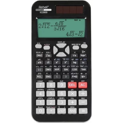 GENERIQUE Rebell Sc2080s Calcolatrice Tasca Calcolatrice Scientifica Nero