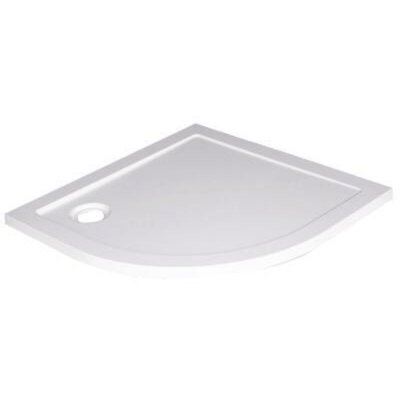 ONDEE Receveur BULL - Antid&eacute;rapant - 1/4 de cercle 80cm - SMC - Blanc - Extra-plat