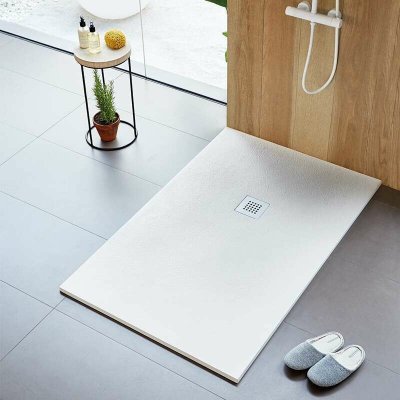 SANYCCES Receveur de douche 140 x 90 cm, Blanc, extra plat - strato