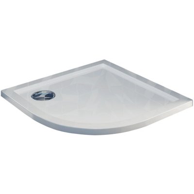 IDRALITE Receveur de douche 90x90x4 cm arrondie acrylique mod. Flower UltraSlim