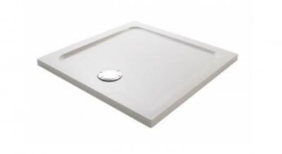 JACOB DELAFON Receveur de douche Flight carr&eacute; extra plat Douche italienne Antibact&eacute;rien, 80 x 80