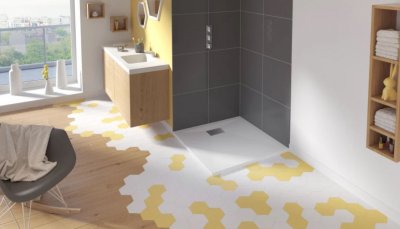 KINEDO Receveur de douche - Kinesurf -  - 90 x 90 cm - Blanc