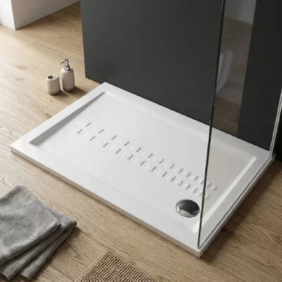 KIAMAMI VALENTINA Receveur De Douche Traditionnel 120x80 Extra Plat En C&eacute;ramique Linea
