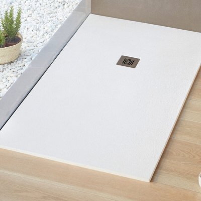 SANYCCES Receveur de douche ultra-l&eacute;ger logic - 100 x 80 cm Blanc
