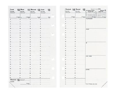 QUO VADIS Recharge agenda semainier -  - 10 x17 - Timer 17 Planing