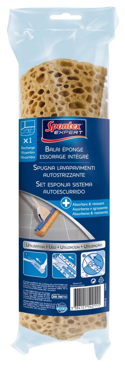 SPONTEX EXPERT Recharge balai &eacute;ponge essorage int&eacute;gr&eacute; - 