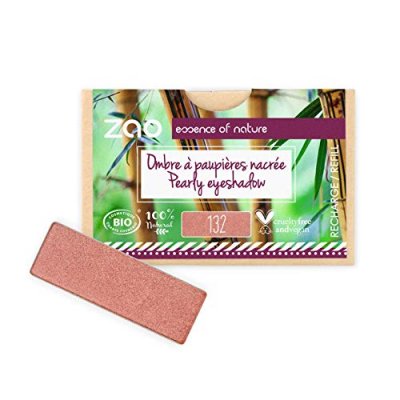 ZAO ESSENCE OF NATURE Recharge fard &agrave; paupi&egrave;res bio - Rectangle - Zao 132 Rose P&ecirc;che